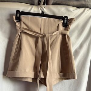 Streetwear Society High Waist Tan Shorts